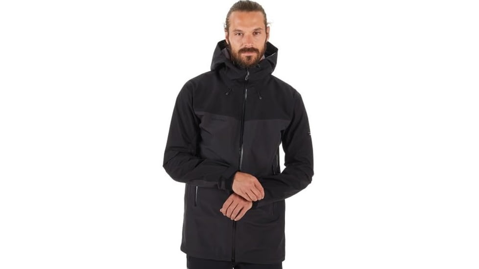 Mammut Crater Hardshell Hooded Jacket - Mens, Phantom-Black, Extra Large, 1010-21751-00160-116