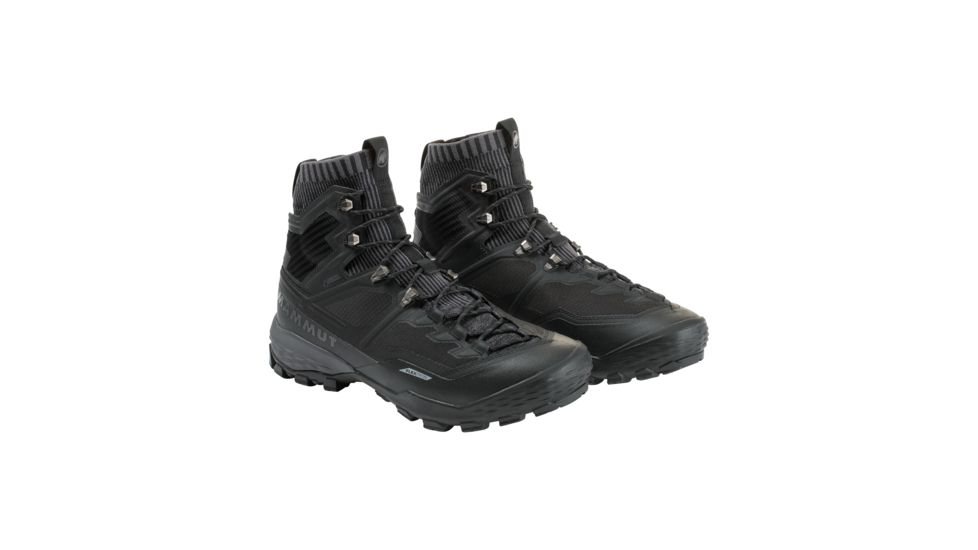 Mammut Ducan Knit High GTX Backpacking Boots - Mens, Black/Titanium, 13.5 US, 3030-03490-0486-1550