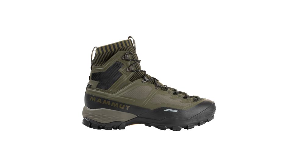 Mammut Ducan Knit High GTX Backpacking Boots - Mens, Dark Olive/Black, 10 US, 3030-03490-4027-1090