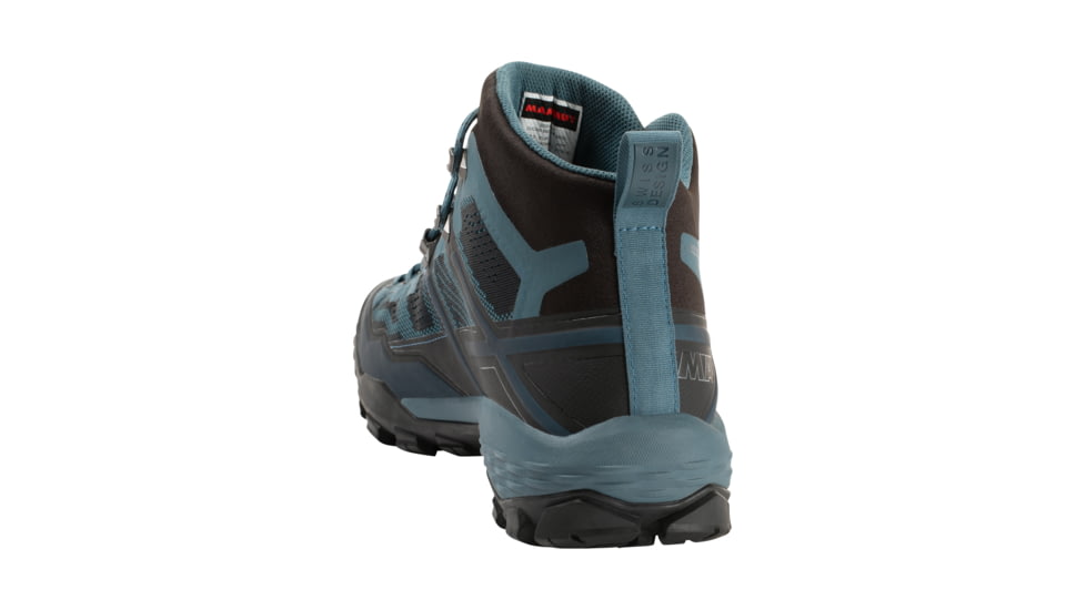 Mammut Ducan Mid GTX Backpacking Boots - Mens, Black/Light Poseidon, 14 US, 3030-03540-00289-1300