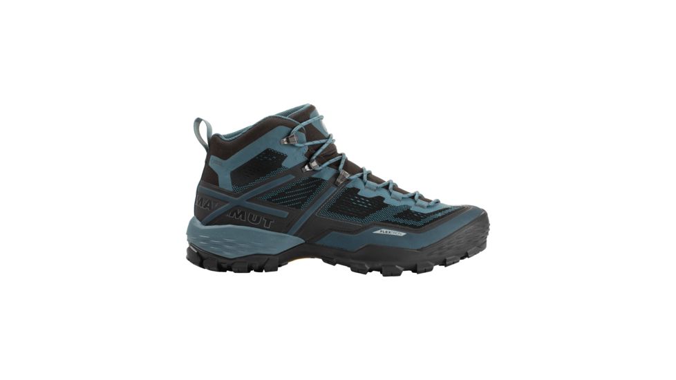 Mammut Ducan Mid GTX Backpacking Boots - Mens, Black/Light Poseidon, 14 US, 3030-03540-00289-1300