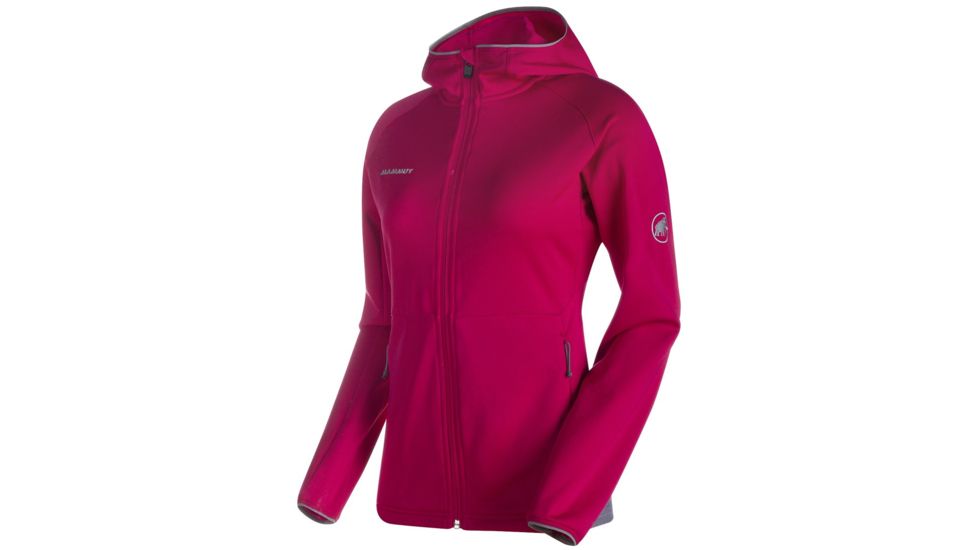 Mammut Get Away ML Hooded Jacket - Women's-Magenta Melange-X-Large