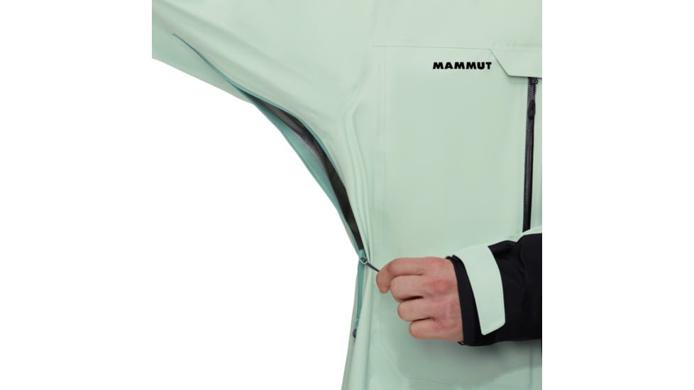 Mammut Haldigrat Air HS Hooded Jacket - Mens, Neo Mint/Black, Large, 1010-30380-40251-115