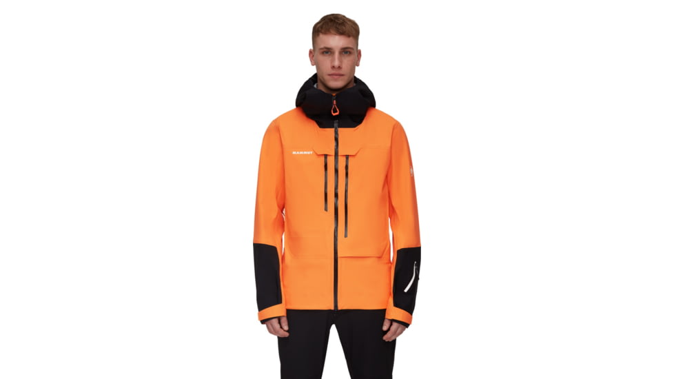 Mammut Haldigrat Air HS Hooded Jacket - Mens, Tangerine/Black, Small, 1010-30380-2260-113