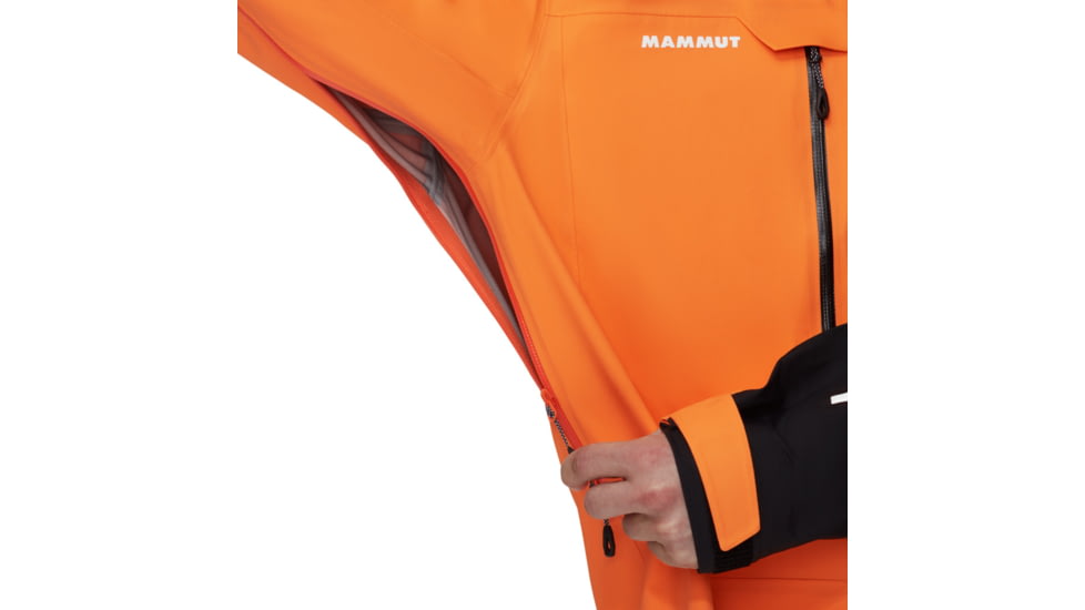 Mammut Haldigrat Air HS Hooded Jacket - Mens, Tangerine/Black, Small, 1010-30380-2260-113
