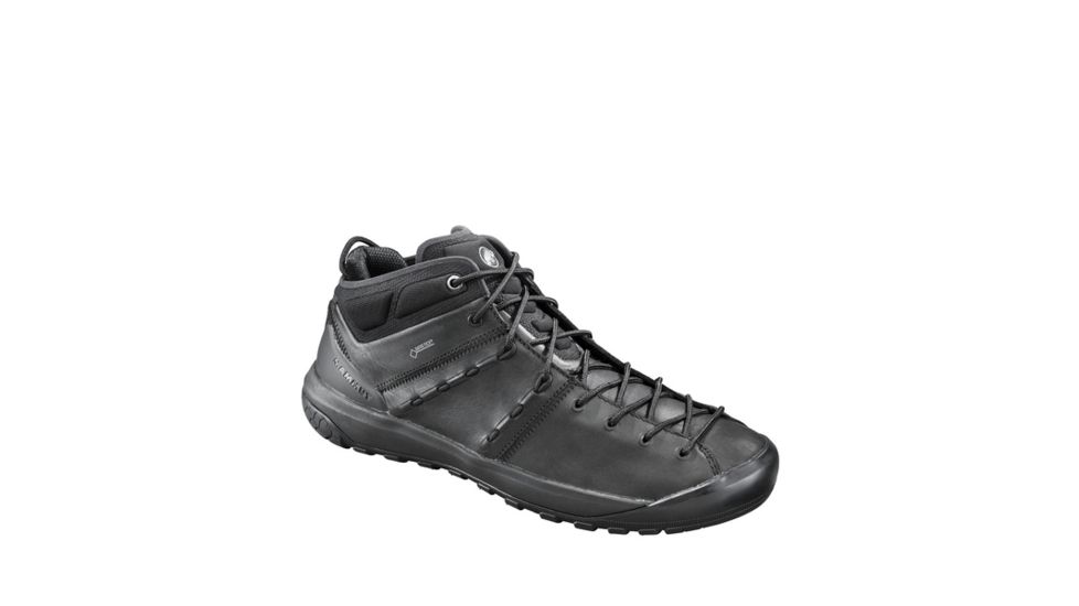 Mammut Hueco Advanced Mid GTX Approach Shoes - Womens, Black-Black, US 9, 3020-06100-0052-1075