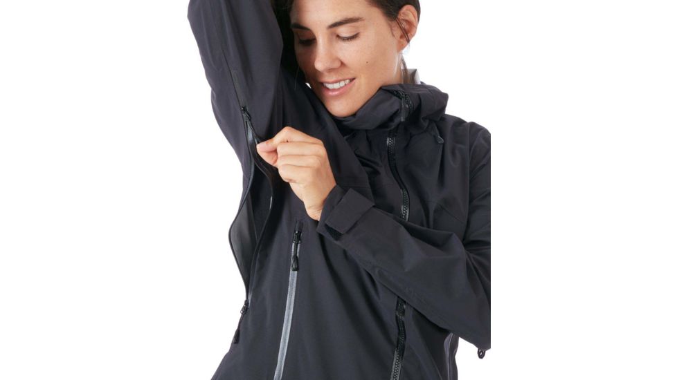 Mammut Kento Hooded Jacket - Womens, Black, Small, 1010-26840-0001-113