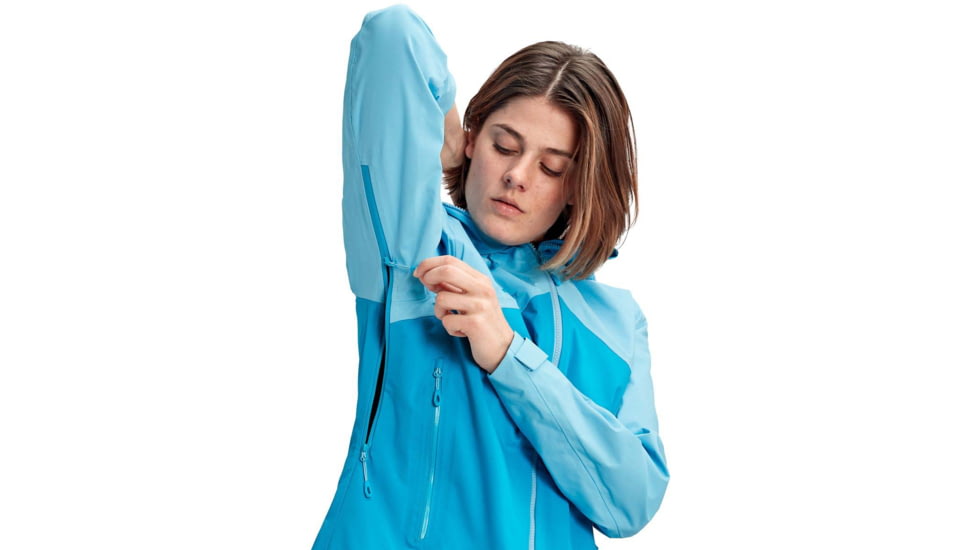 Mammut Kento Hooded Jacket - Womens, Ocean/Whisper, Medium, 1010-26840-50317-114