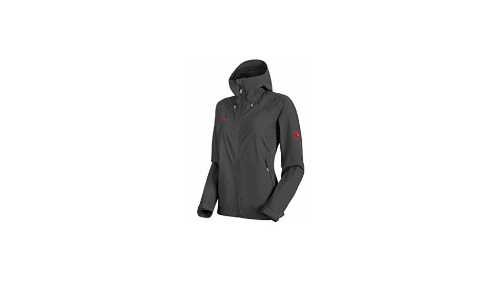 Mammut Kento Tour HS Hooded Softshell Jacket - Womens, Graphite, Small, 1010-26010-0121-113