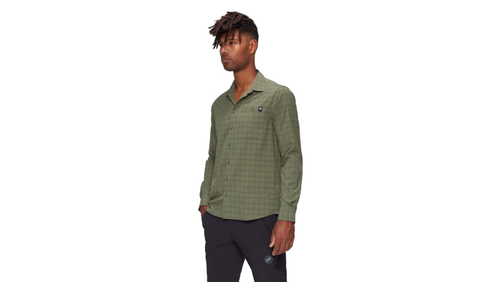 Mammut Lenni Longsleeve Shirt - Mens, Marsh-Dark Marsh, L, 1015-01461-40300-115