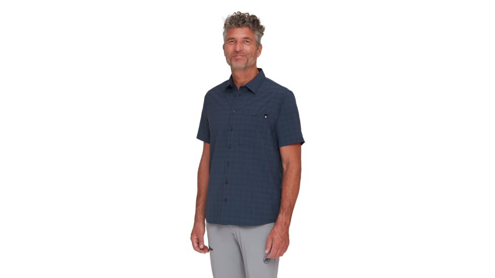 Mammut Lenni Shirt - Mens, Marine-Black, M, 1015-01471-5975-114