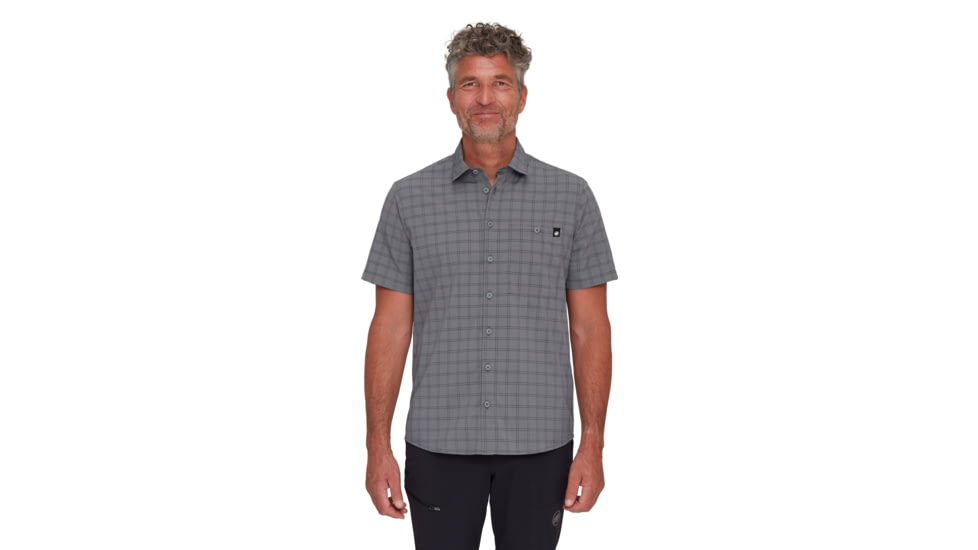 Mammut Lenni Shirt - Mens, Steel-Black, M, 1015-01471-00722-114