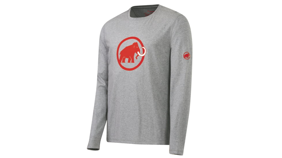 Mammut Mammut Logo Longsleeve-Men's-Large-Stone Grey