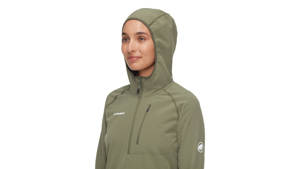 Mammut Madris Light ML Half Zip Hoody - Womens, Marsh-Dark Marsh, S, 1014-06060-40300-113
