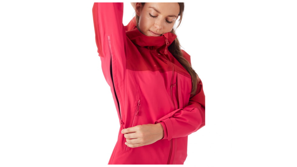 Mammut Masao Hardshell Hooded Jacket - Women's, Extra Small, Pink, 1010-26890-6085-112