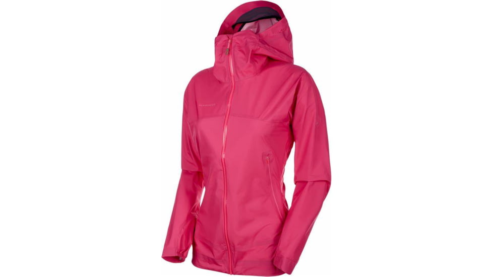 Mammut Masao Hardshell Hooded Jacket - Womens, Large, Pink, 1010-26890-6085-115