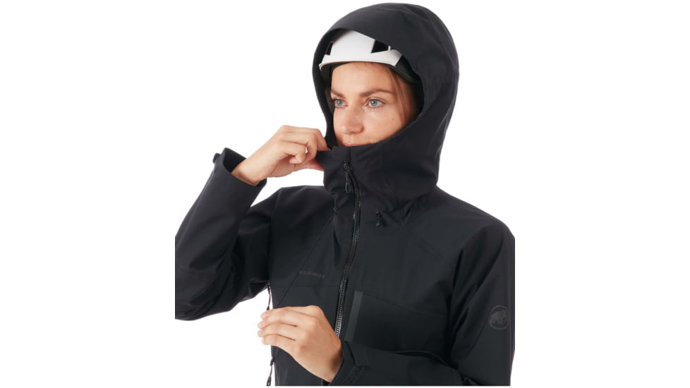 Mammut Masao Hardshell Hooded Jacket - Women's, Medium, Black, 1010-26510-0001-114