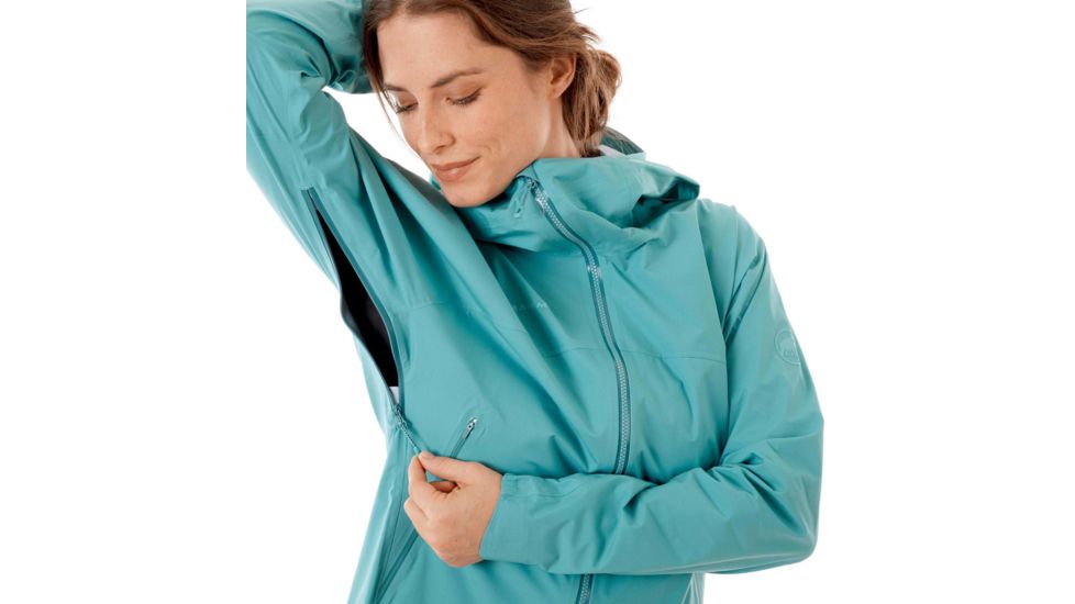 Mammut Masao Hardshell Hooded Jacket - Women's, Large, Waters, 1010-26890-50145-115