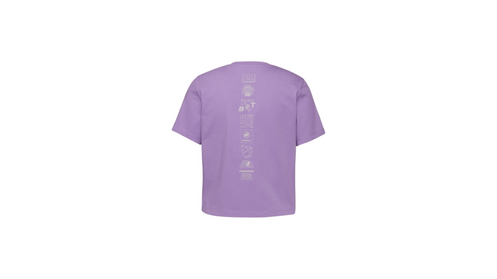 Mammut Massone Emblems Cropped T-Shirt - Womens, Lavandin, M, 1017-05172-6434-114