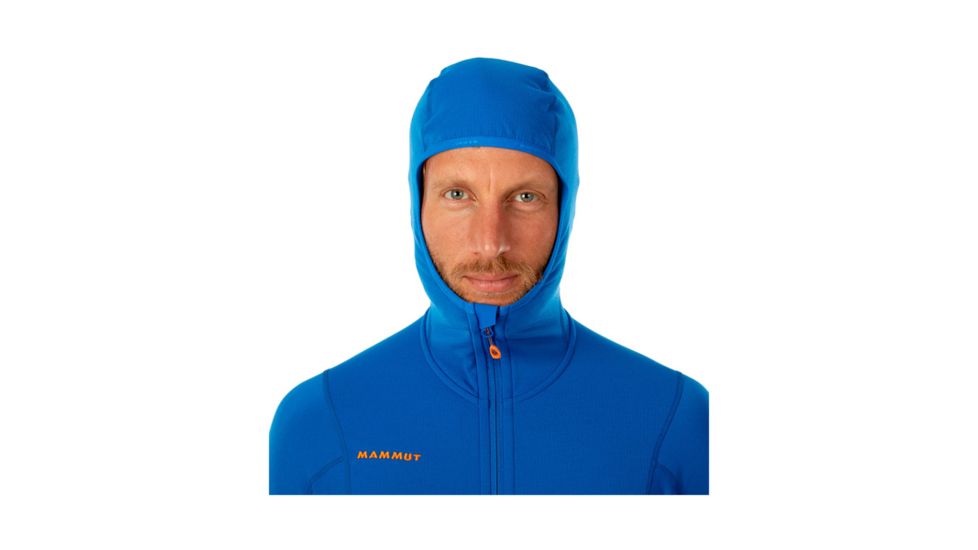 Mammut Mens Eiswand Advanced ML Hooded Jacket, Ice-Sunrise, L, 1010-24680-5925-115