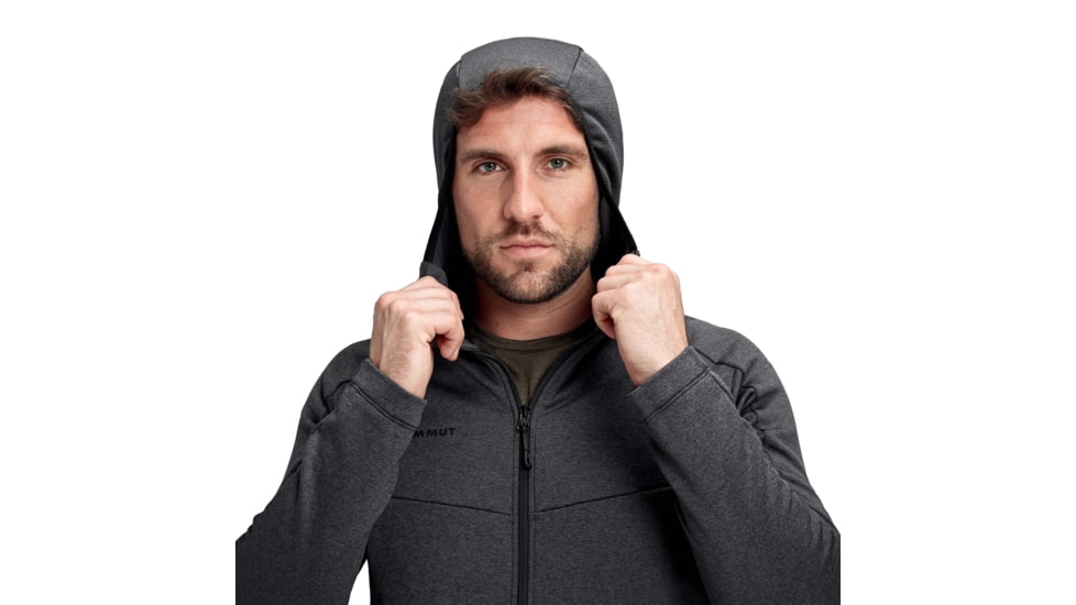 Mammut Nair ML Hooded Jacket - Mens, Black Melange, Large, 1014-00800-0033-115