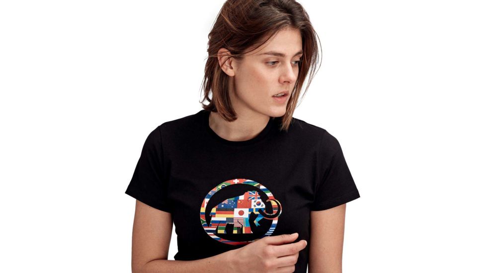 Mammut Nations T-Shirt - Womens, Black, Extra Small, 1017-02230-0001-112