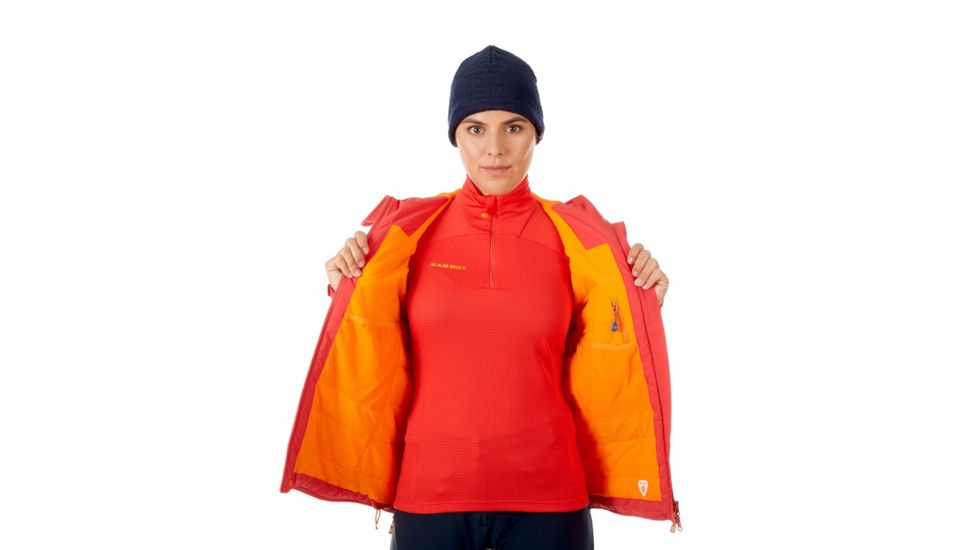Mammut Nordwand Hardshell Thermo Hooded Jacket - Womens, Sunset, Extra Small, 1010-24760-3500-112