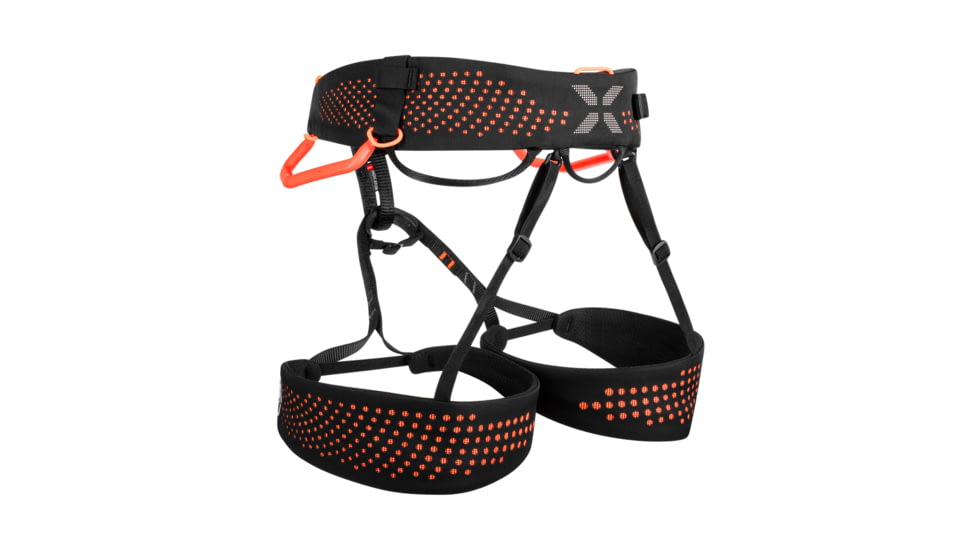 Mammut Nordwand Harness, Black/Vibrant Orange, Large, 2020-00980-00533-113
