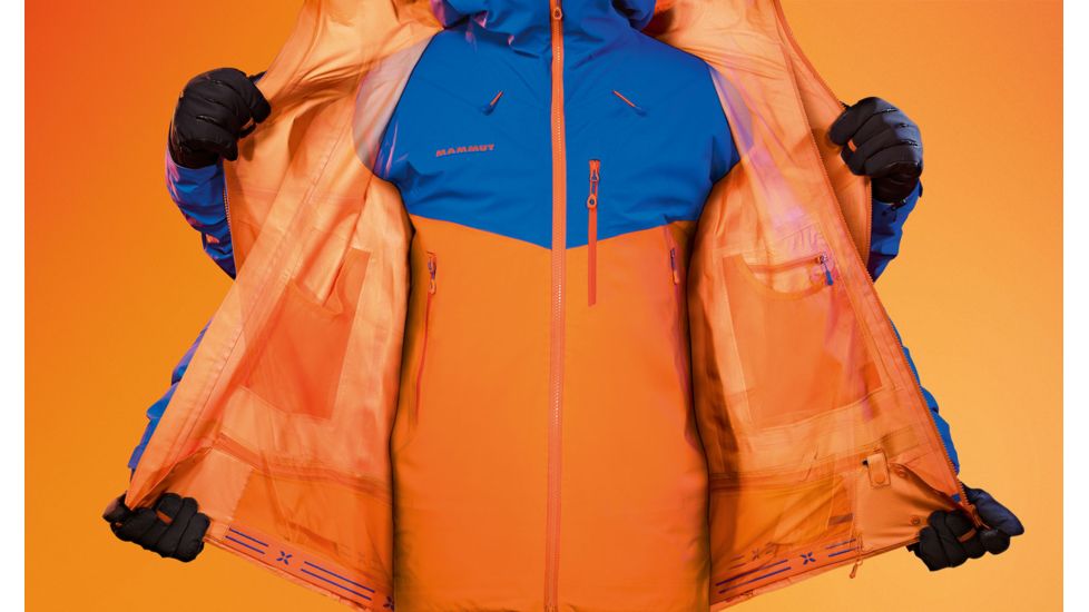 Mammut Nordwand Pro Hard Shell Hooded Jacket - Men's, Sunrise/ Ice, XXL, 1010-13950-2016-117