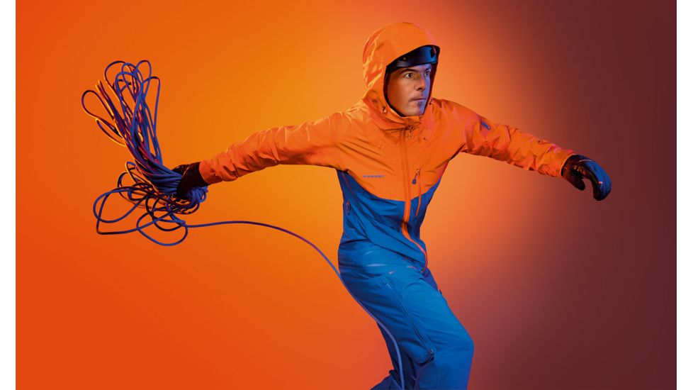 Mammut Nordwand Pro Hard Shell Hooded Jacket - Men's, Sunrise/ Ice, XXL, 1010-13950-2016-117