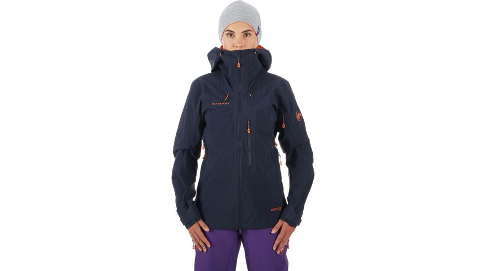 Mammut Nordwand Pro Hardshell Hooded Jacket - Womens, Night, Large, 1010-25790-5924-115