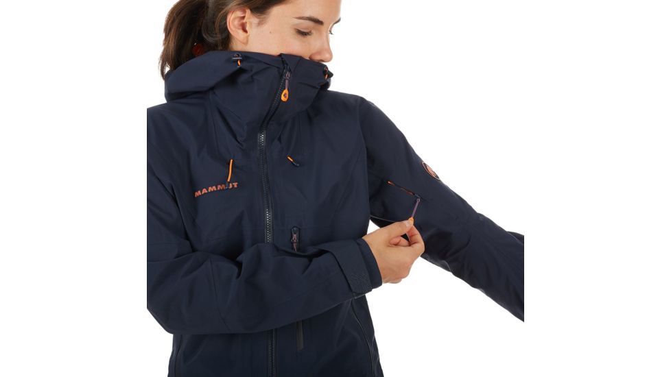 Mammut Nordwand Pro Hardshell Hooded Jacket - Womens, Night, Large, 1010-25790-5924-115