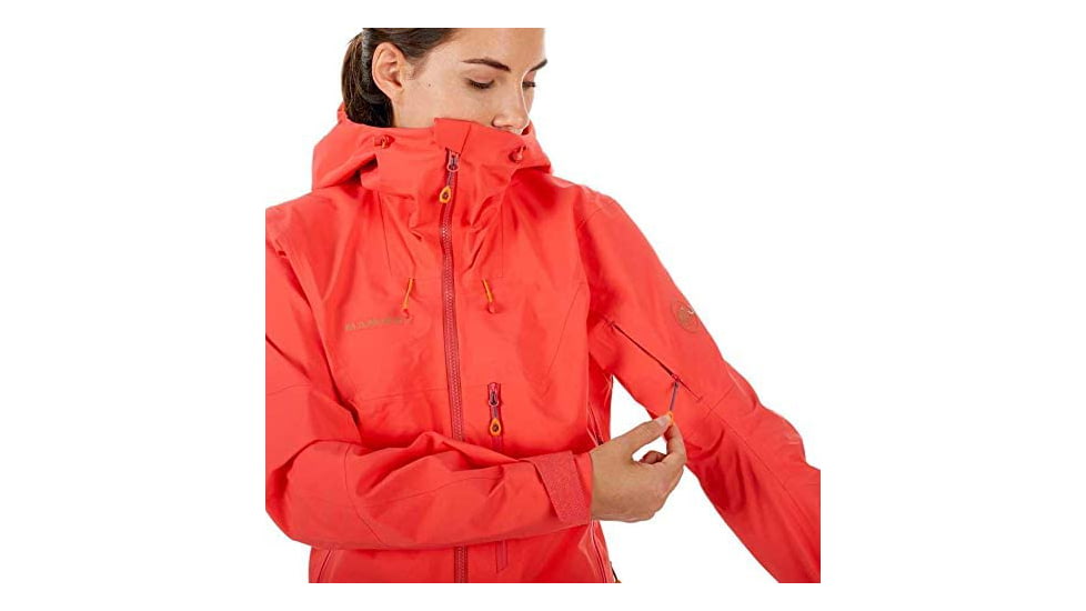Mammut Nordwand Pro Hardshell Hooded Jacket - Womens, Sunset, Extra Large, 1010-25790-3500-116