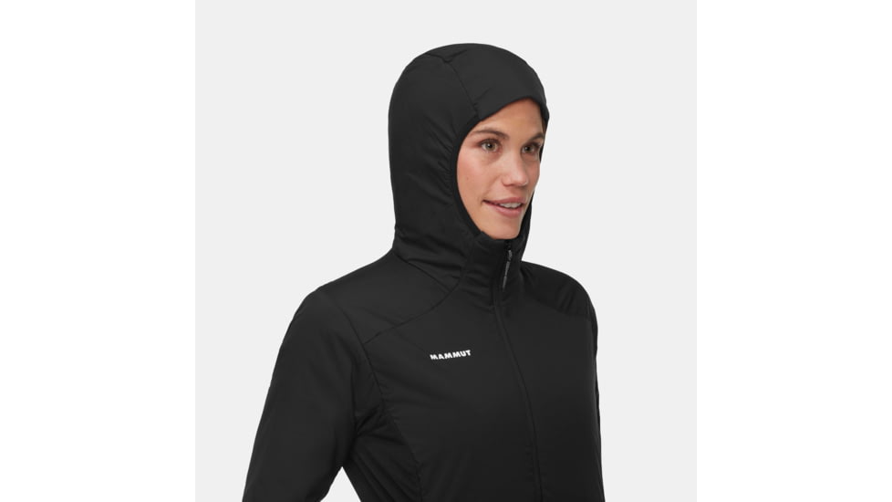 Mammut Rime Light IN Flex Hooded Jacket - Womens, Black, Small, 1013-03170-0001-113
