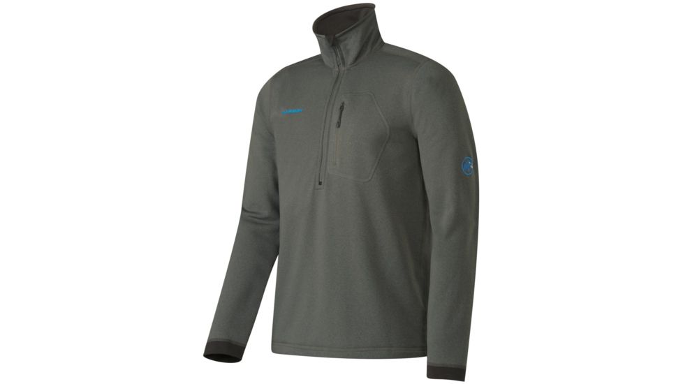 Mammut Runbold ML Half Zip Pull - Men's-Titanium-X-Large