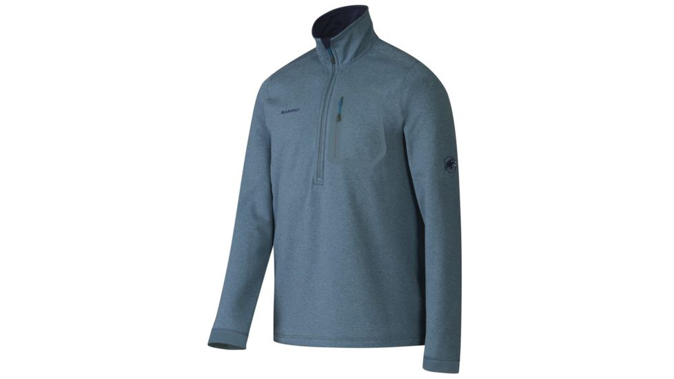 Mammut Runbold ML Half Zip Pull - Mens-Chill-Large