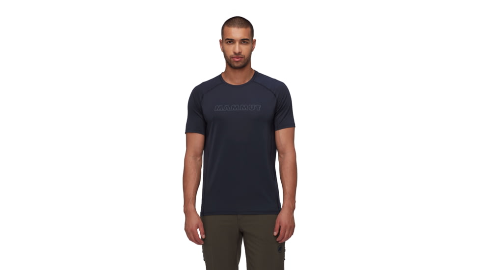 Mammut Selun FL Logo T-Shirt - Mens, Marine-Steel, M, 1017-05050-50615-114
