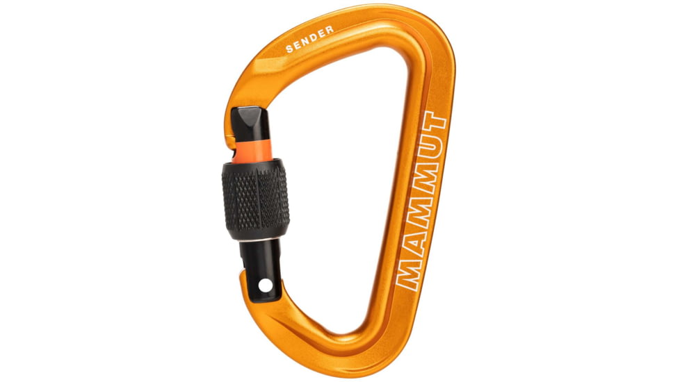 Mammut Sender Screwgate Carabiner, Screw Gate, Gold, One size, 2040-02450-1571-1