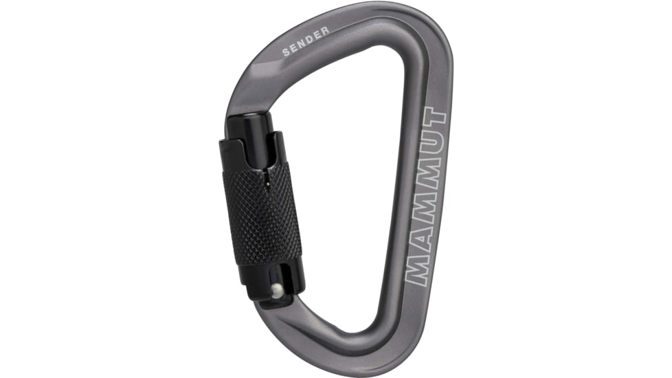 Mammut Sender Twistlock Carabiner, Grey, One size, 2040-02540-1602-1