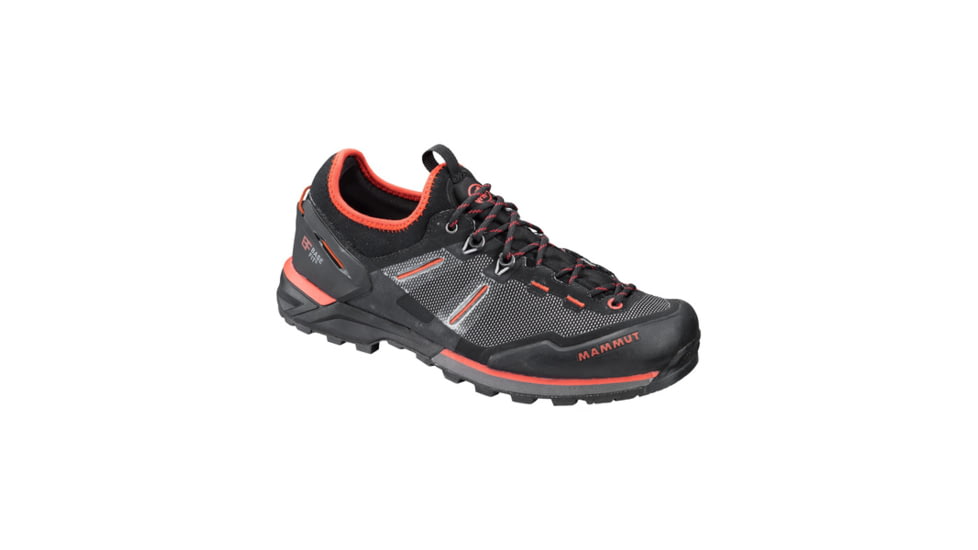 Mammut SHED, Alnasca Knit Low Hiking Shoe - Womens, Black/Dark Barberry, 7 US, 3020-06060-00092-1055-DEMO