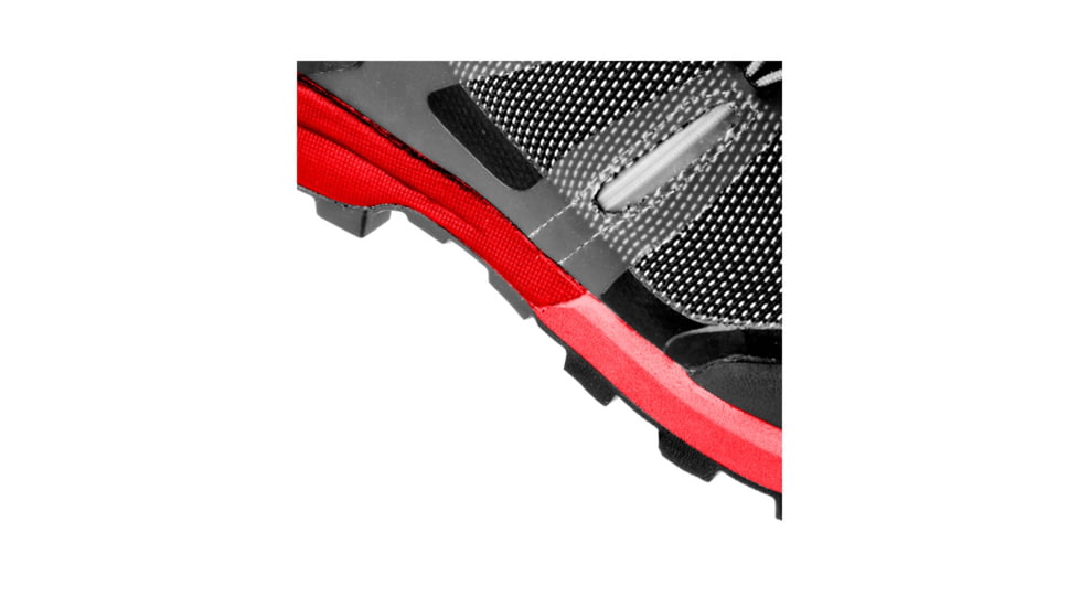 Mammut SHED, Alnasca Knit Low Hiking Shoe - Womens, Black/Dark Barberry, 7 US, 3020-06060-00092-1055-DEMO
