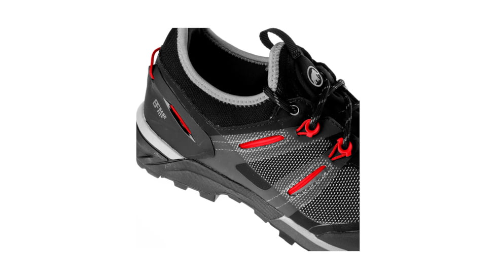 Mammut SHED, Alnasca Knit Low Hiking Shoe - Womens, Black/Dark Barberry, 7 US, 3020-06060-00092-1055-DEMO