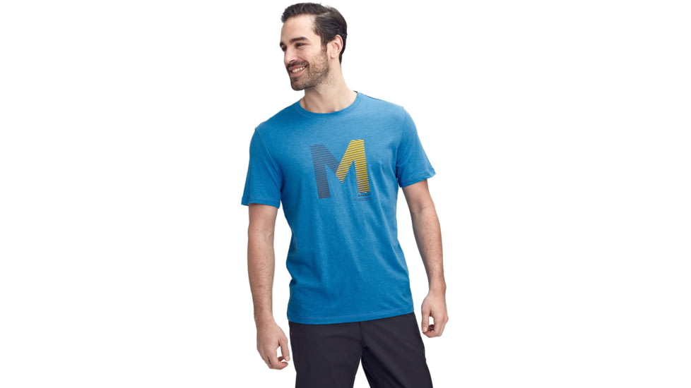 Mammut Sloper T-Shirt - Mens, Gentian Melange, Large, 1017-00992-50306-115
