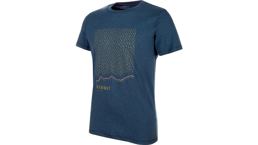 Mammut Sloper T-Shirt - Mens, Poseidon Melange Prt1, 2XL, 1017-00990-50170-117