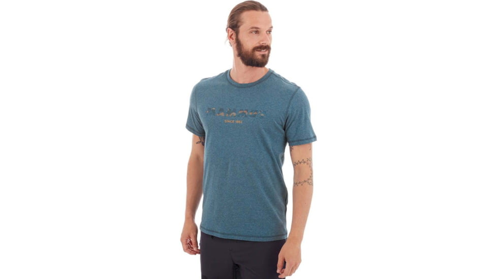 Mammut Sloper T-Shirt - Mens, Sapphire Melange PRT3, 2XL, 1017-00991-50281-117