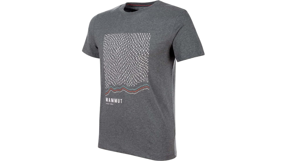 Mammut Sloper T-Shirt - Mens, Storm Melange Prt1, Large, 1017-00990-00263-115