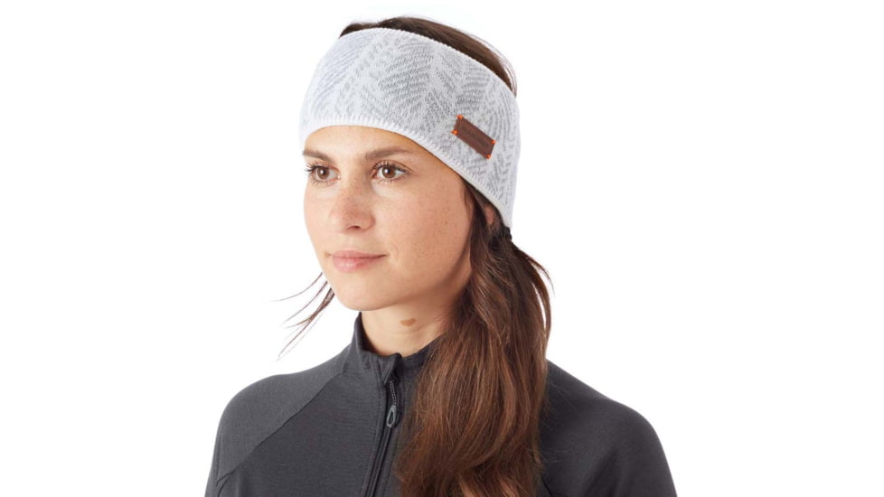 Mammut Snow Headband, Bright White/Highway, One Size, 1191-00450-00349-1