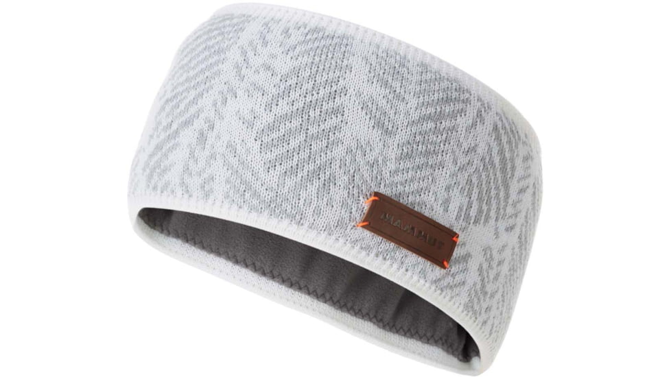 Mammut Snow Headband, Bright White/Highway, One Size, 1191-00450-00349-1