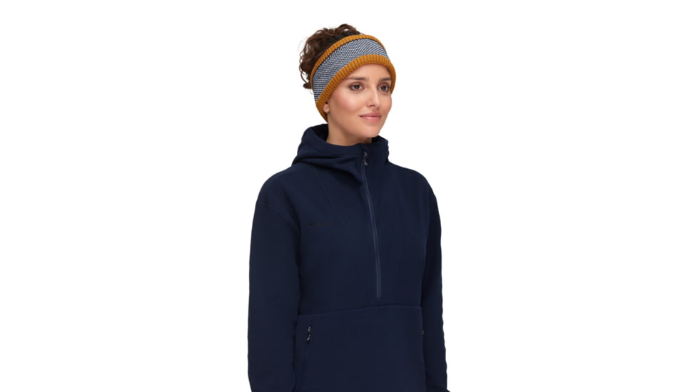 Mammut Snow Headband, Cheetah/Marine, One Size, 1191-01420-7508-1