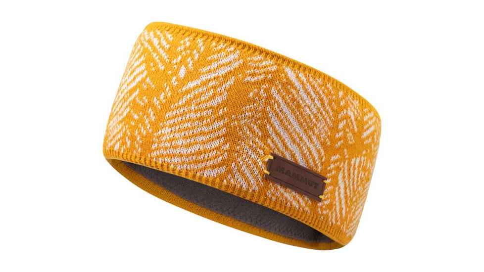Mammut Snow Headband, Golden/White, One Size, 1191-00450-1249-1